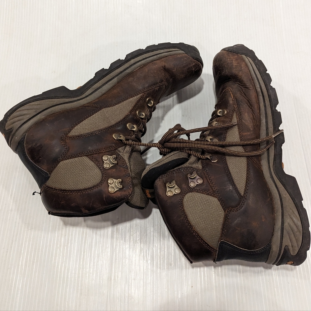 TIMBERLAND Men's Chocorua Trail mid brown leather waterproof hiking boots - Picture 7 of 14